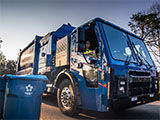 Mack electric garbage truck